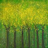 Teal Golden Woods-Roberto Gonzalez-Art Print