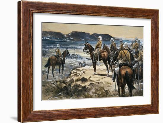 Roberts Attending the Boers Surrender to Paardersberg, 1900-Frank Feller-Framed Giclee Print