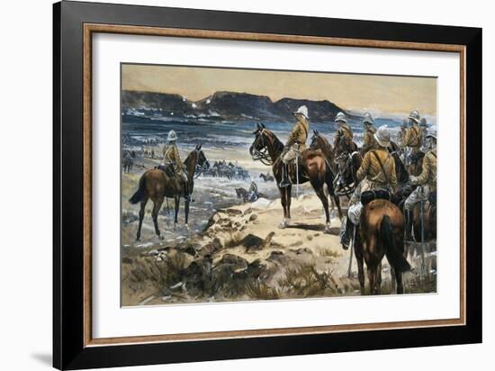 Roberts Attending the Boers Surrender to Paardersberg, 1900-Frank Feller-Framed Giclee Print