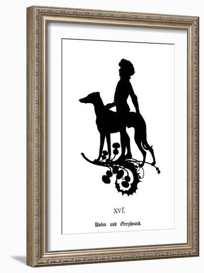 Robin and Greyhound-Paul Konewka-Framed Giclee Print