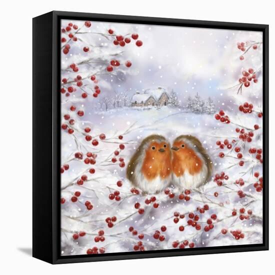 Robin Couple-MAKIKO-Framed Premier Image Canvas