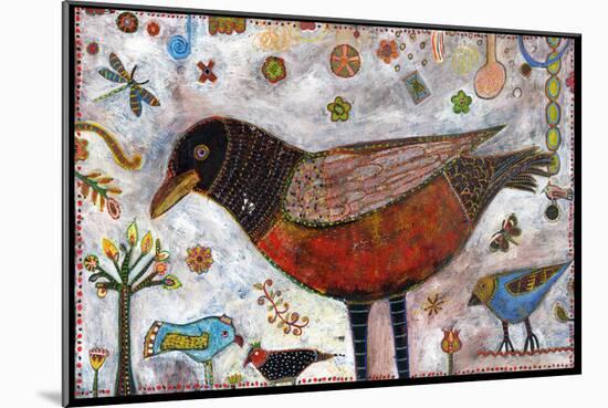 Robin Dotty Color-Jill Mayberg-Mounted Giclee Print