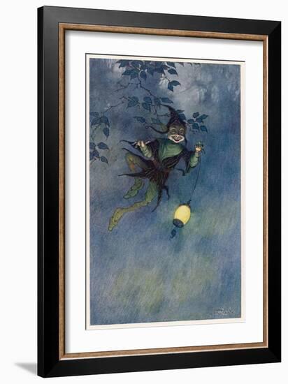 Robin Goodfellow a Sprite-Charles Folkard-Framed Art Print