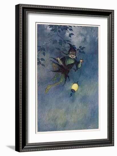 Robin Goodfellow a Sprite-Charles Folkard-Framed Art Print