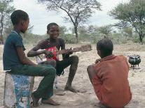 Bushman Boys, Kalahari, Botswana, Africa-Robin Hanbury-tenison-Photographic Print