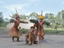 Yanomami on the Way to a Feast, Brazil, South America-Robin Hanbury-tenison-Photographic Print