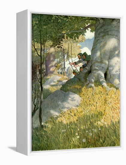 Robin Hood and His Companions Rescue Will Stutely-Newell Convers Wyeth-Framed Premier Image Canvas