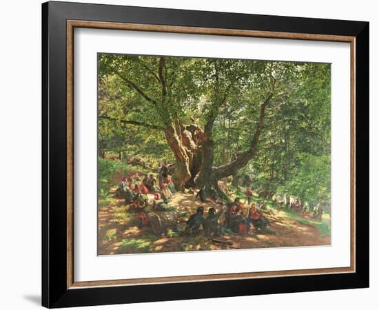 Robin Hood and His Merry Men in Sherwood Forest, 1859-Edmund Warren George-Framed Giclee Print