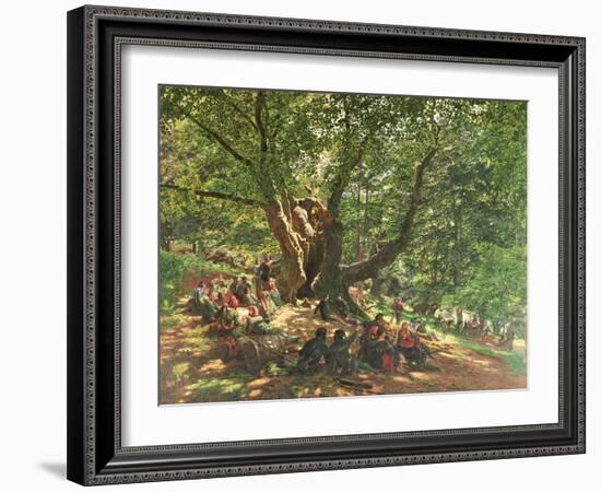 Robin Hood and His Merry Men in Sherwood Forest, 1859-Edmund Warren George-Framed Giclee Print