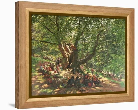 Robin Hood and His Merry Men in Sherwood Forest, 1859-Edmund Warren George-Framed Premier Image Canvas