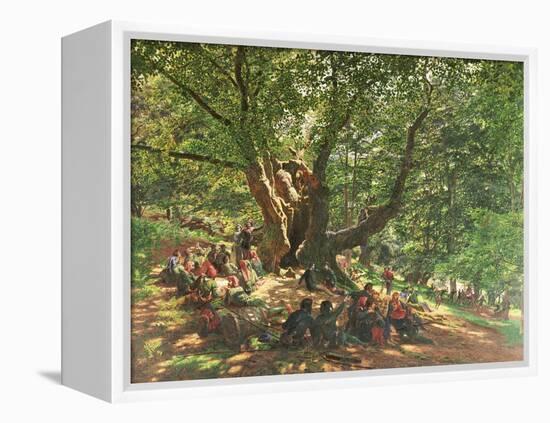 Robin Hood and His Merry Men in Sherwood Forest, 1859-Edmund Warren George-Framed Premier Image Canvas