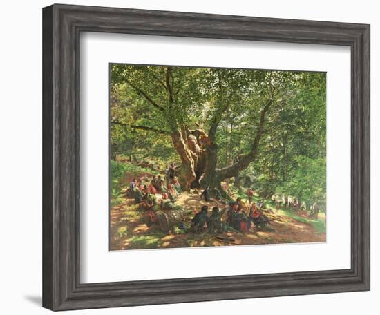 Robin Hood and His Merry Men in Sherwood Forest, 1859-Edmund Warren George-Framed Giclee Print