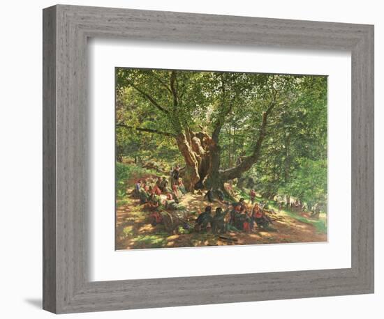 Robin Hood and His Merry Men in Sherwood Forest, 1859-Edmund Warren George-Framed Giclee Print