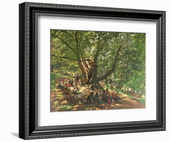 Robin Hood and His Merry Men in Sherwood Forest, 1859-Edmund Warren George-Framed Giclee Print