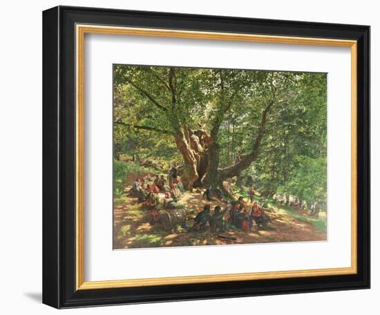 Robin Hood and His Merry Men in Sherwood Forest, 1859-Edmund Warren George-Framed Giclee Print