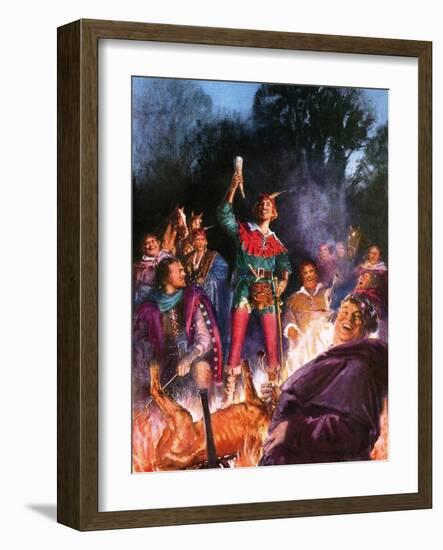 Robin Hood and His Merry Men-John Millar Watt-Framed Giclee Print