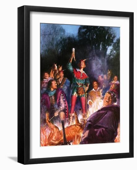 Robin Hood and His Merry Men-John Millar Watt-Framed Giclee Print