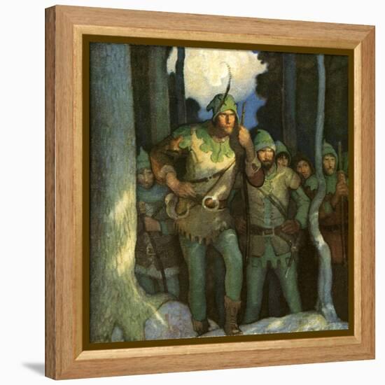 Robin Hood and His Merry Outlaws-Newell Convers Wyeth-Framed Premier Image Canvas