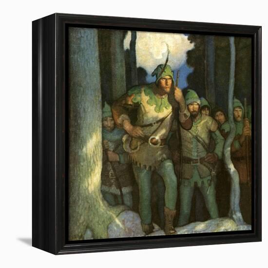 Robin Hood and His Merry Outlaws-Newell Convers Wyeth-Framed Premier Image Canvas