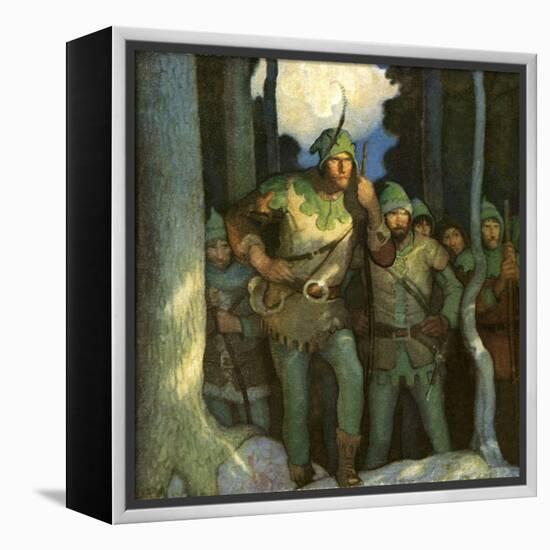 Robin Hood and His Merry Outlaws-Newell Convers Wyeth-Framed Premier Image Canvas