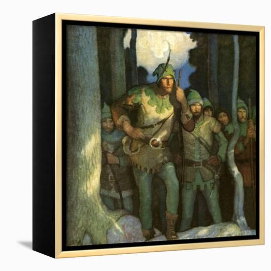 Robin Hood and His Merry Outlaws-Newell Convers Wyeth-Framed Premier Image Canvas