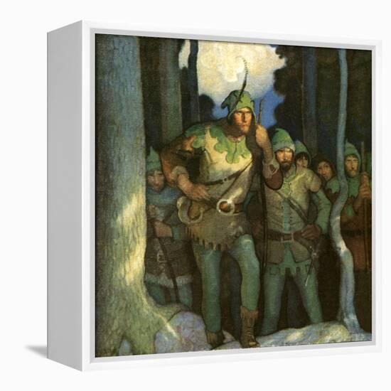 Robin Hood and His Merry Outlaws-Newell Convers Wyeth-Framed Premier Image Canvas