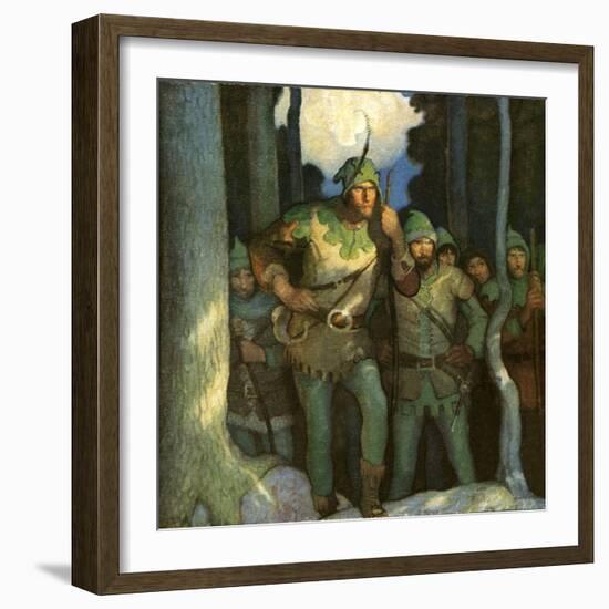 Robin Hood and His Merry Outlaws-Newell Convers Wyeth-Framed Giclee Print