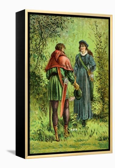 Robin Hood and Maid Marian-null-Framed Stretched Canvas