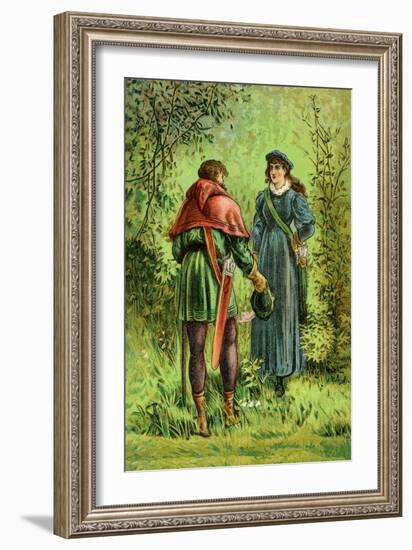 Robin Hood and Maid Marian-null-Framed Art Print