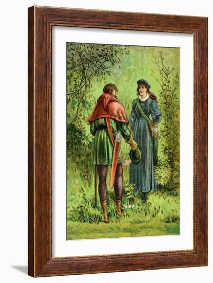 Robin Hood and Maid Marian-null-Framed Art Print