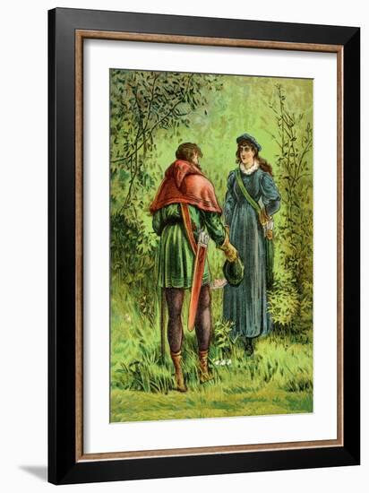 Robin Hood and Maid Marian-null-Framed Art Print