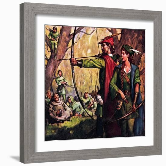 Robin Hood and Maid Marian-McConnell-Framed Giclee Print