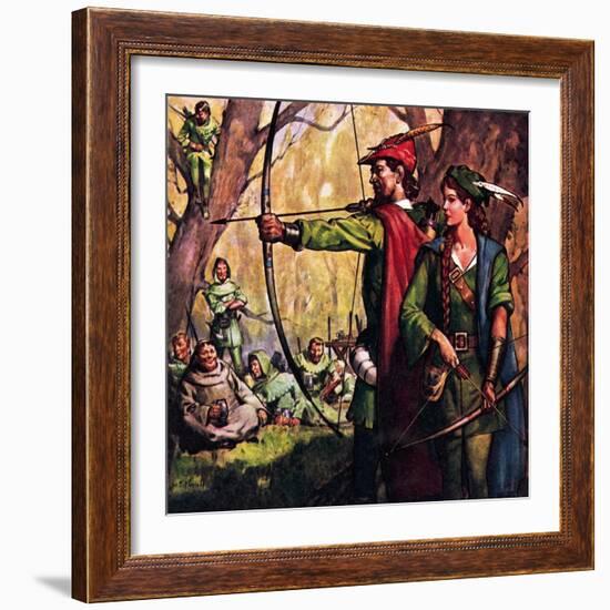 Robin Hood and Maid Marian-McConnell-Framed Giclee Print