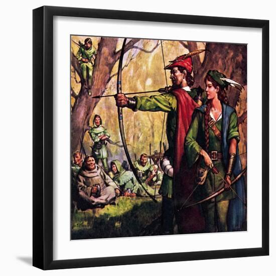 Robin Hood and Maid Marian-McConnell-Framed Giclee Print