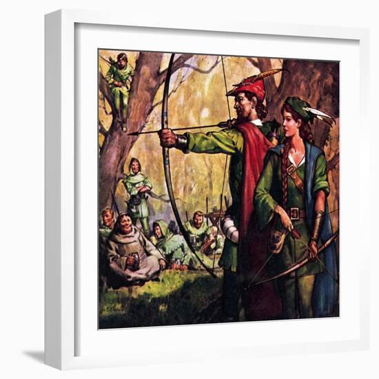 Robin Hood and Maid Marian-McConnell-Framed Giclee Print