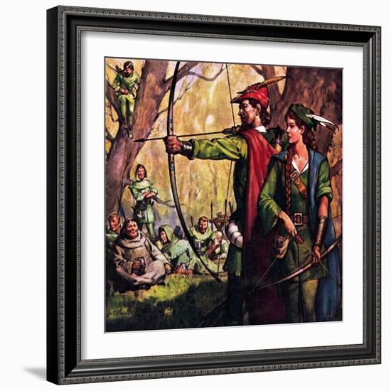 Robin Hood and Maid Marian-McConnell-Framed Giclee Print