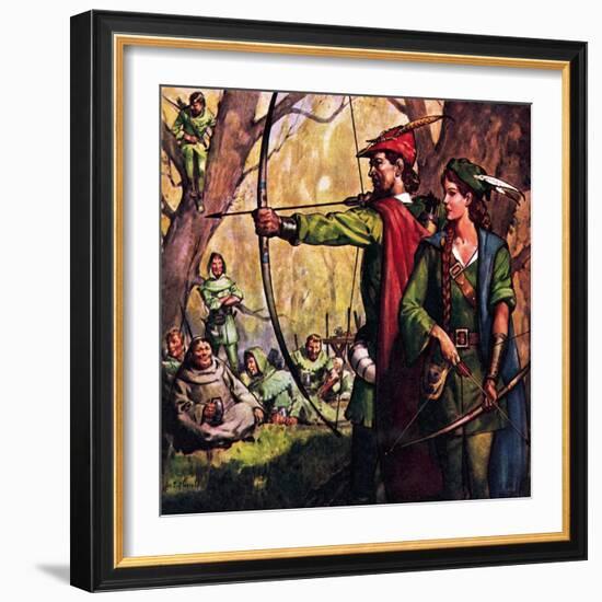 Robin Hood and Maid Marian-McConnell-Framed Giclee Print