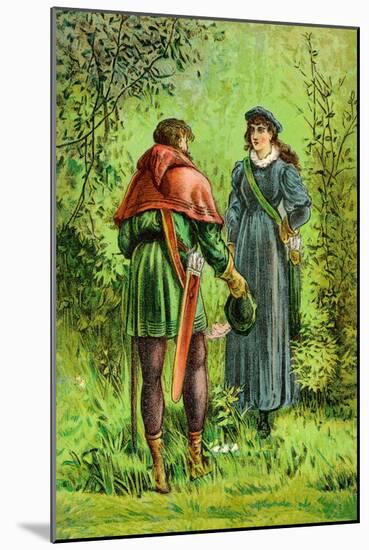 Robin Hood and Maid Marian-null-Mounted Art Print