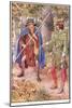 Robin Hood and the Beggar, C.1920-Walter Crane-Mounted Giclee Print