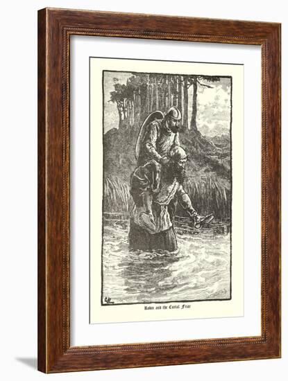 Robin Hood and the Curtal Friar-null-Framed Art Print