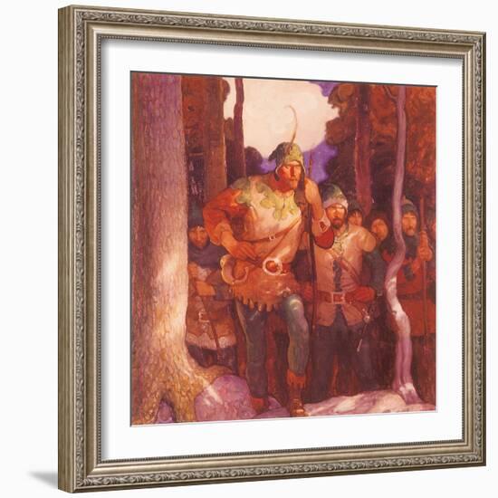 Robin Hood and the Men of Greenwood, 1917-Newell Convers Wyeth-Framed Giclee Print