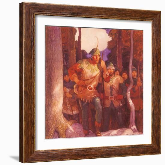 Robin Hood and the Men of Greenwood, 1917-Newell Convers Wyeth-Framed Giclee Print