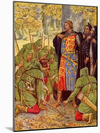 Robin Hood and the men of the Greenwood-Walter Crane-Mounted Giclee Print