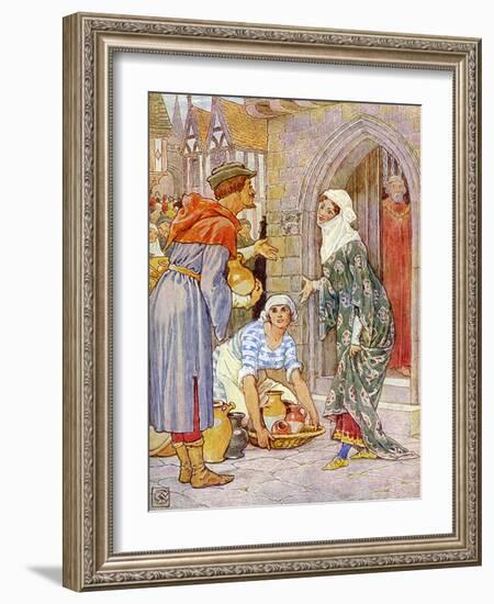 Robin Hood and the men of the Greenwood-Walter Crane-Framed Giclee Print