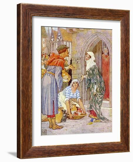 Robin Hood and the men of the Greenwood-Walter Crane-Framed Giclee Print