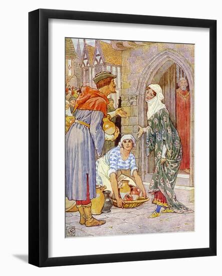 Robin Hood and the men of the Greenwood-Walter Crane-Framed Giclee Print