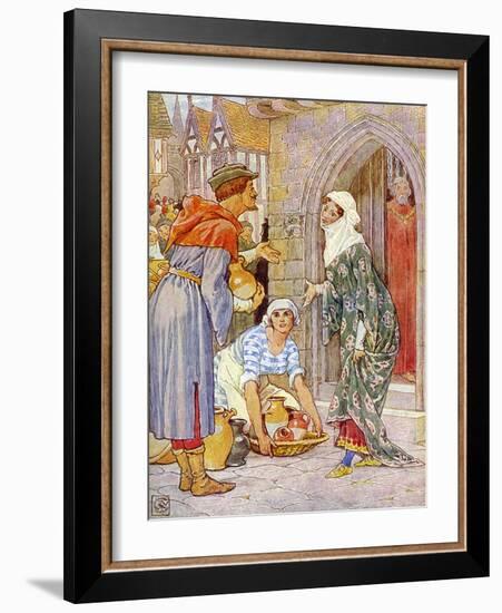 Robin Hood and the men of the Greenwood-Walter Crane-Framed Giclee Print