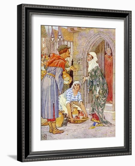 Robin Hood and the men of the Greenwood-Walter Crane-Framed Giclee Print