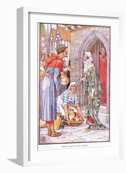 Robin Hood as the Potter, C.1920-Walter Crane-Framed Giclee Print