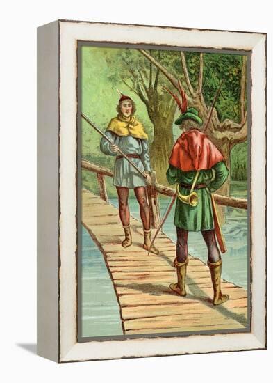 Robin Hood: Encounter with a Giant-null-Framed Stretched Canvas